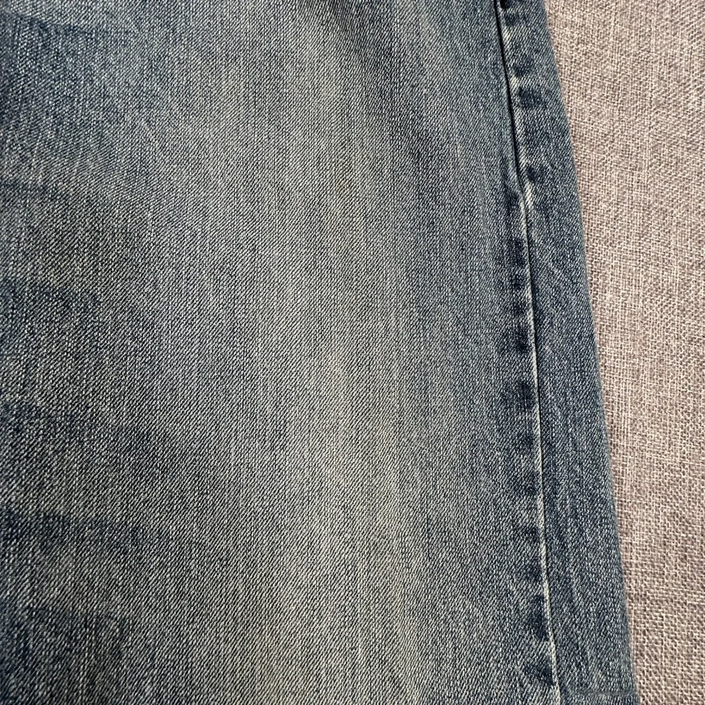 Levis 514 Slim Straight Jeans Mens 33x32 (Fits as 32x32) Blue Cotton Y2K Denim